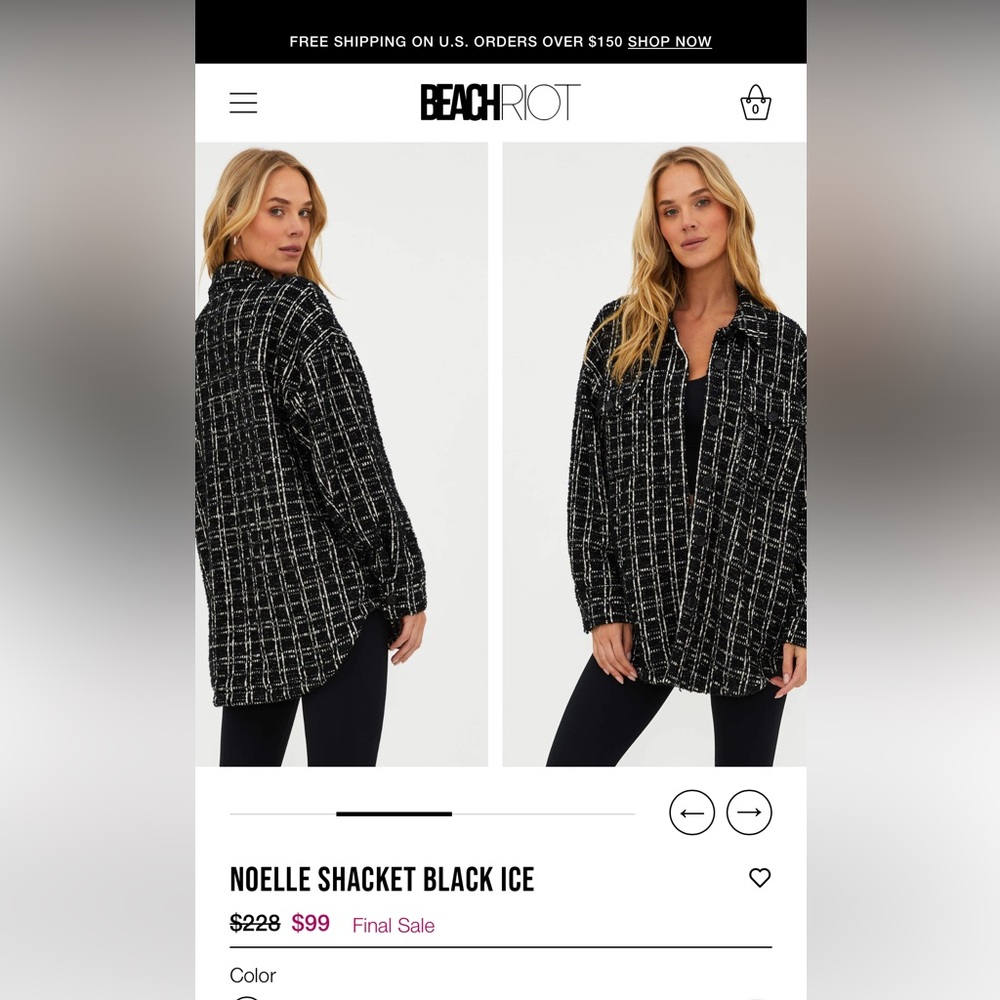 Beach Riot Flannel Shacket